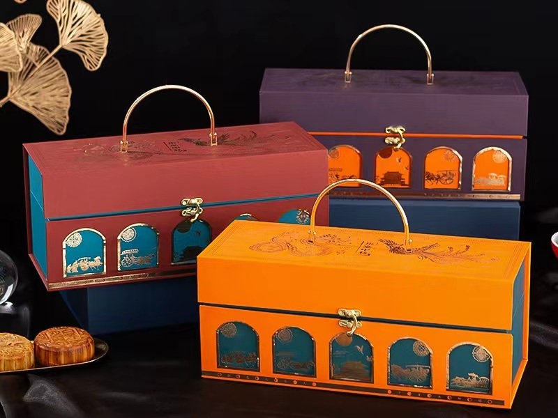 月饼包装盒定做:轻奢宫廷风 2022年最有颜值范的月饼包装盒定做欣赏