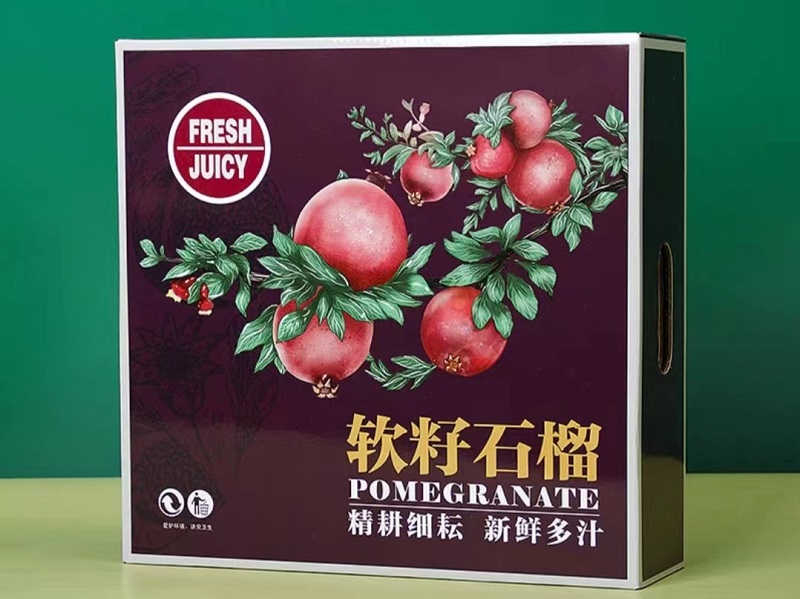 天地盖石榴包装制作