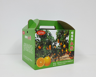 橙子水果包装盒制作